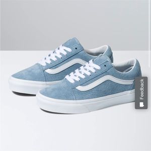 Old Skool Baby blue/True White Vans